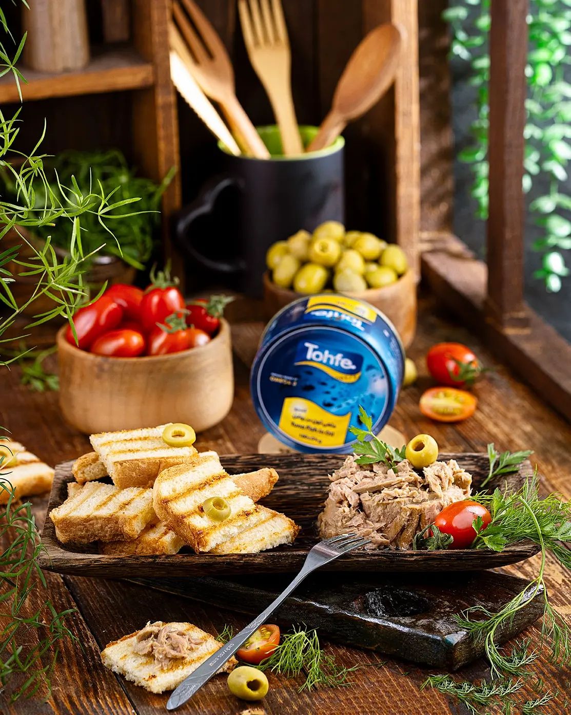 عکاسی تن ماهی ، تحفه ، غذا ، کنسرو