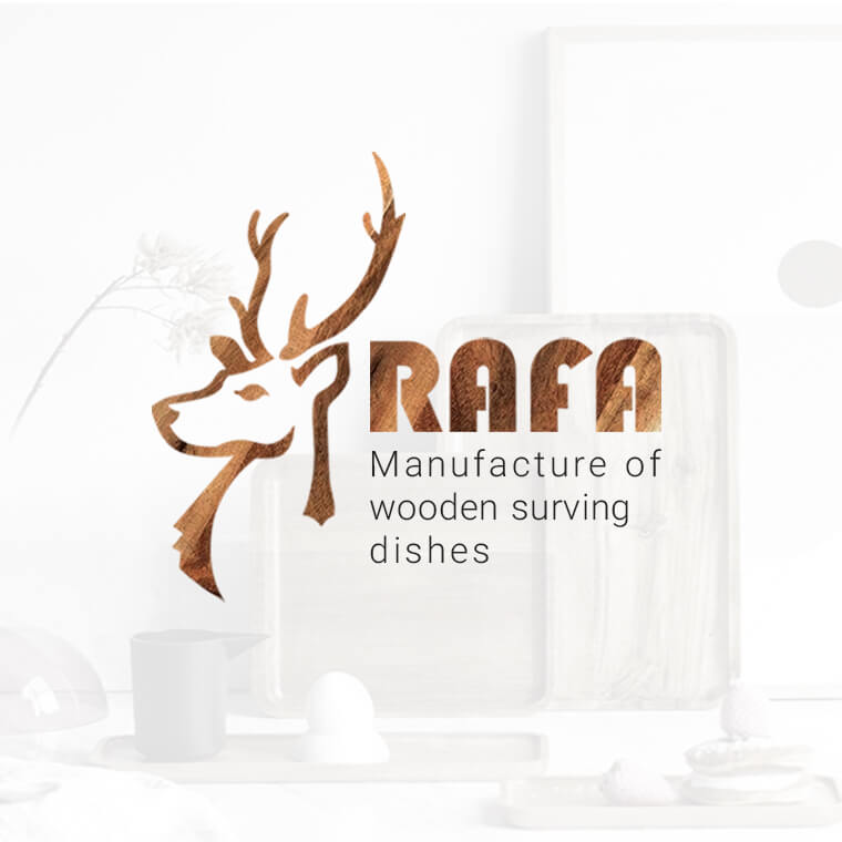 طراحی لوگوی ظروف چوبی