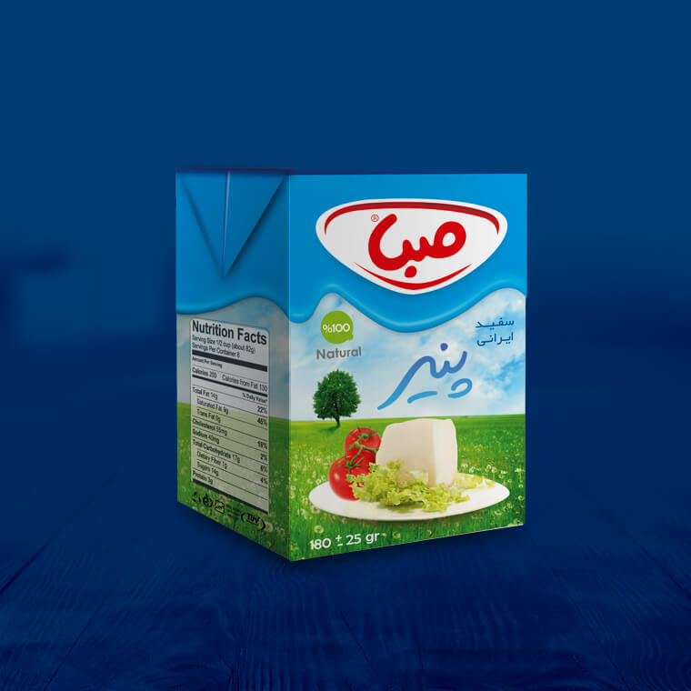 طراحی بسته بندی پنیر خامه ای