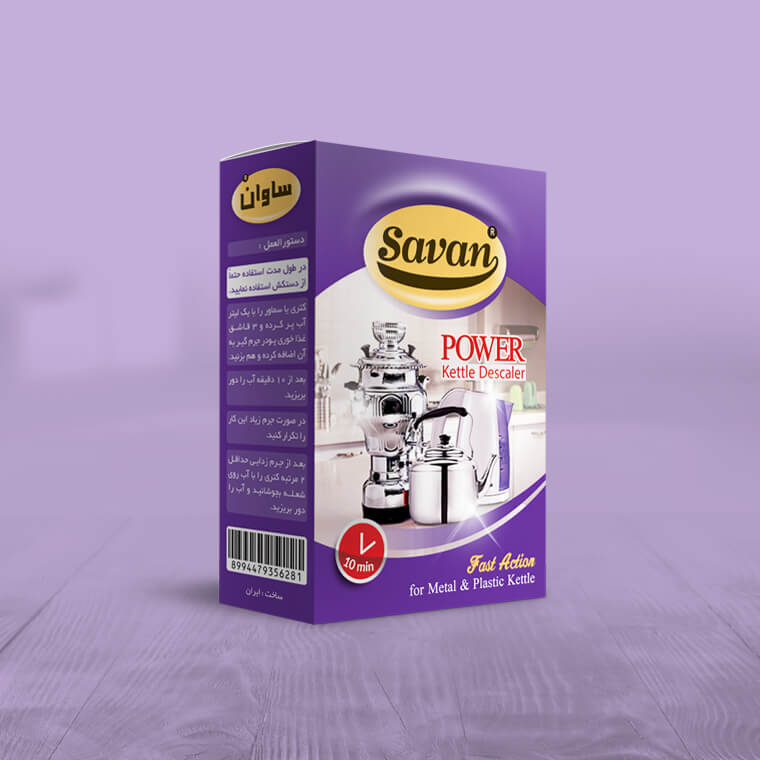 طراحی بسته بندی مواد شوینده و جرم گیر کتری