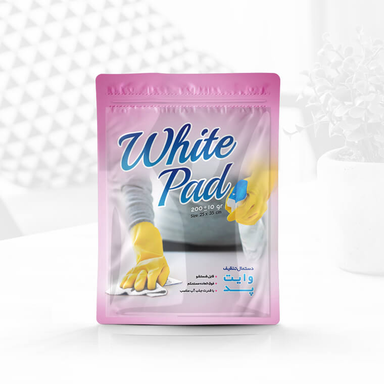 طراحی بسته بندی سلفونی دستمال تنظیف